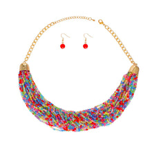 Load image into Gallery viewer, 34 Strand Multi Color Bead Necklace