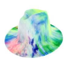 Load image into Gallery viewer, Tie Dye Rainbow Fedora