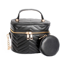 Load image into Gallery viewer, Purse Black Vanity Case Crossbody for Women