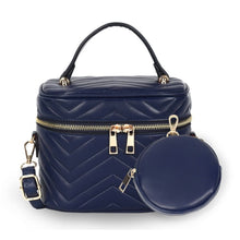 Load image into Gallery viewer, Purse Blue Vanity Case Crossbody for Women