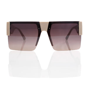 Sunglasses Square Gray Flat Top Eyewear for Women