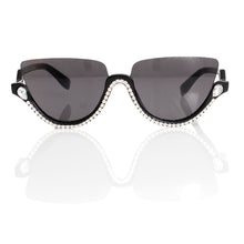 Load image into Gallery viewer, Sunglasses Half Frame Black Eyewear for Women