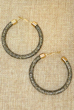 Load image into Gallery viewer, Rhinestone Hoop Earrings *More Colors Available - DSBella