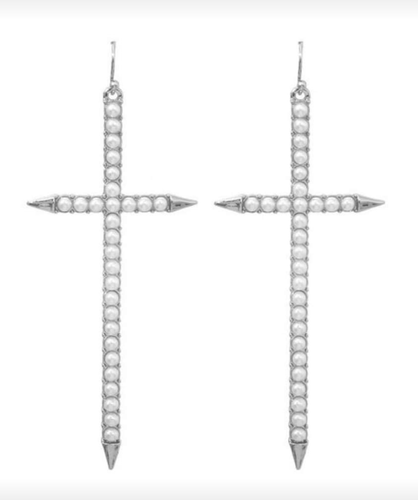 Spike Cross Earrings - DSBella