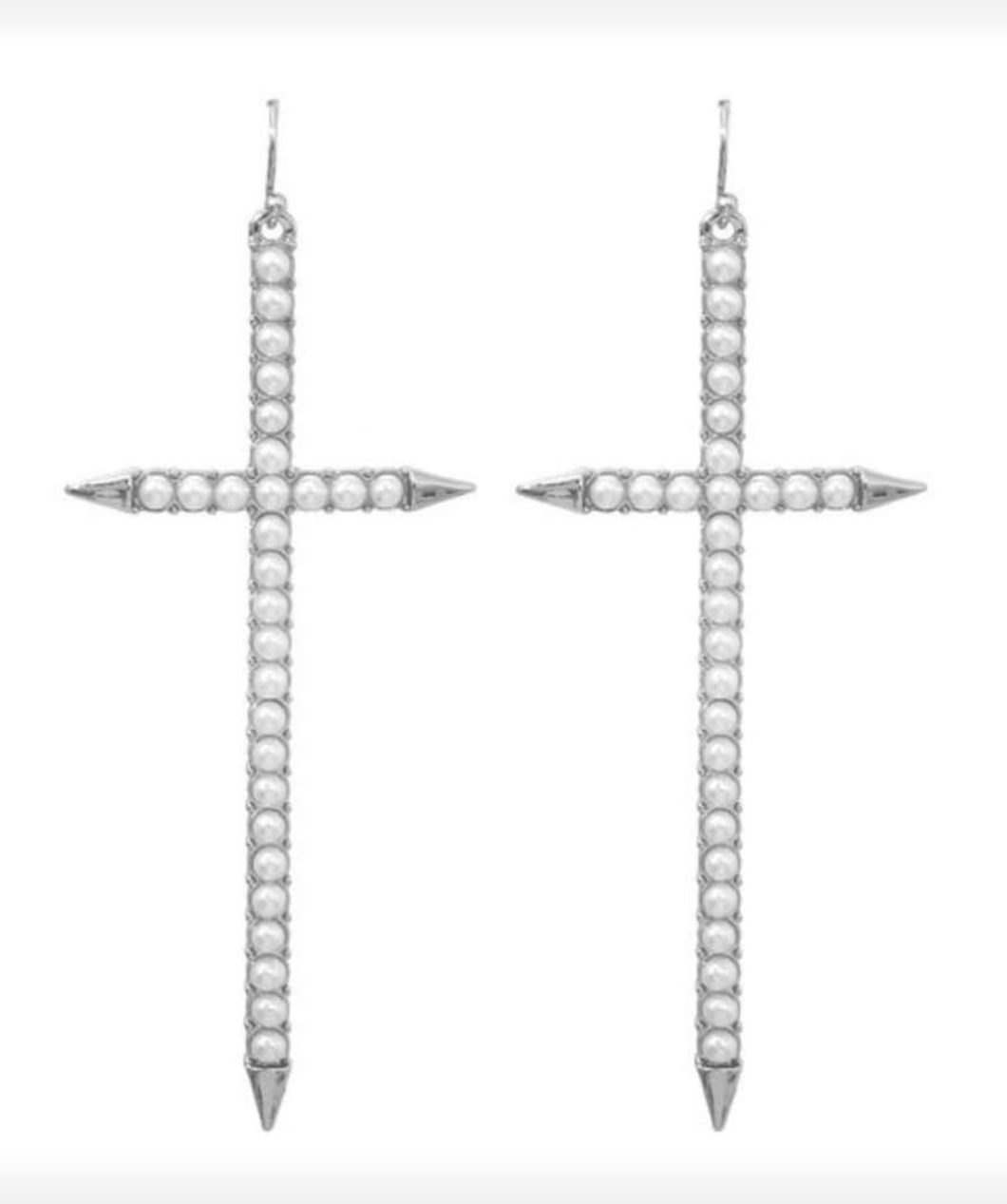 Spike Cross Earrings - DSBella