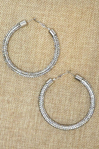 Rhinestone Hoop Earrings *More Colors Available - DSBella